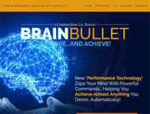 Tablet Screenshot of brainbullet.com